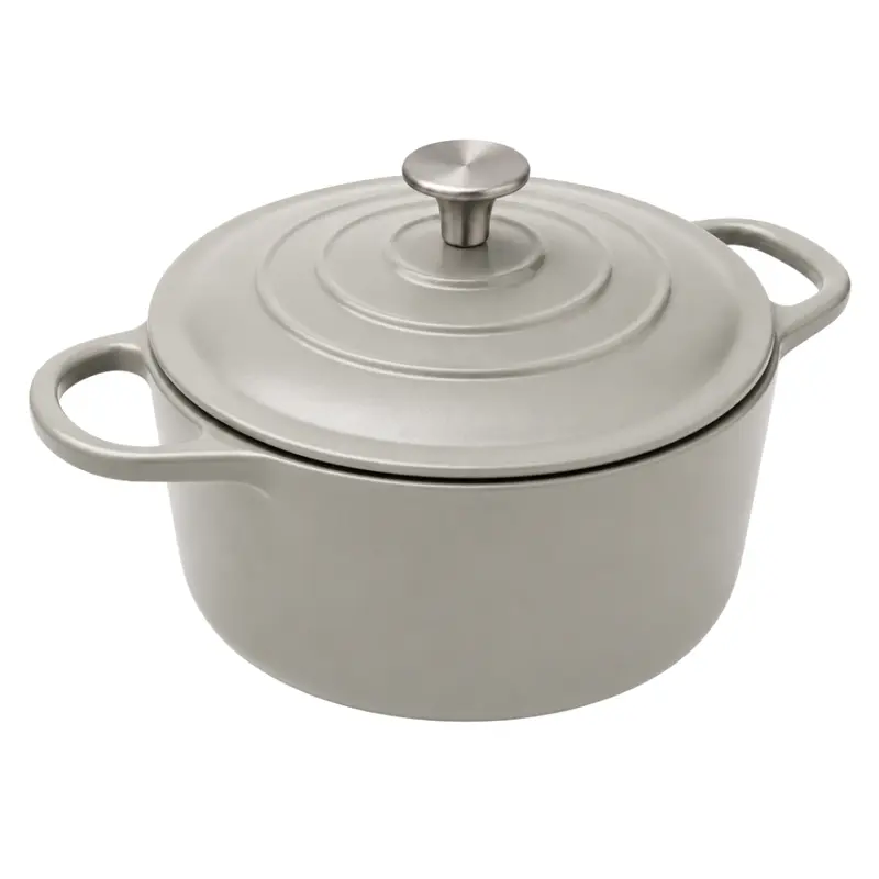 Emailierter Gusseisen-Dutch Oven, 7-Quart, rund, mit Deckel