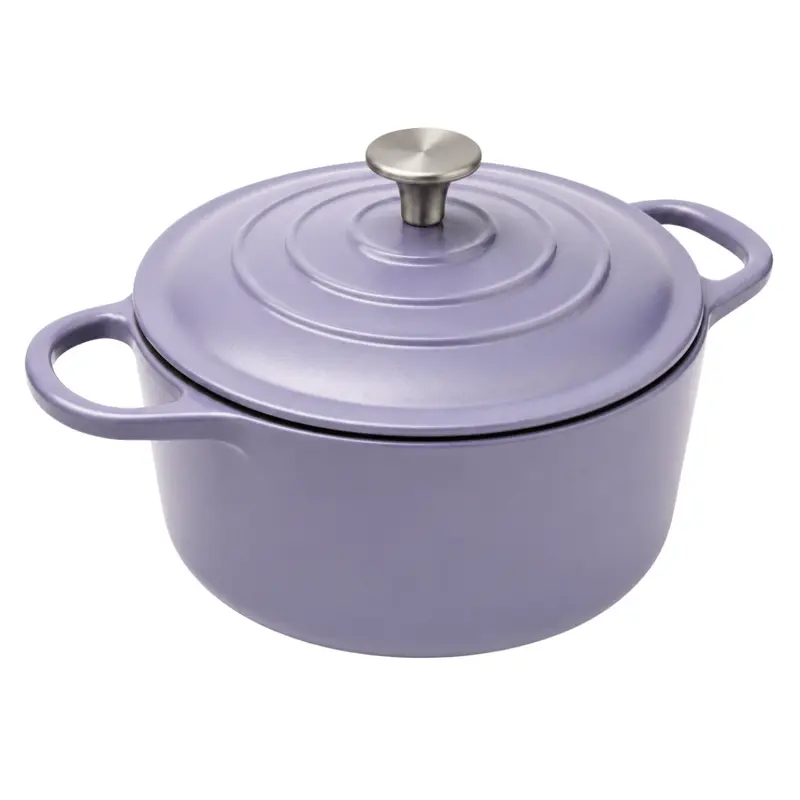 Emailierter Gusseisen-Dutch Oven, 7-Quart, rund, mit Deckel