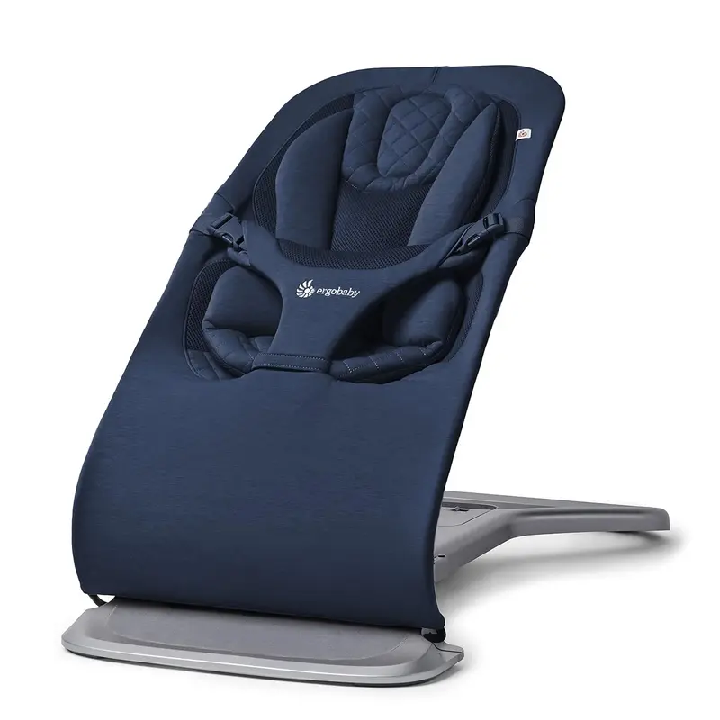 Ergobaby 3-in-1 Evolve Babyschaukel, ergonomische Babywippe für Neugeborene ab Geburt bis zum Kleinkindalter, mit Neugeboreneneinsatz (2,5 kg – 13,2 kg), Creme