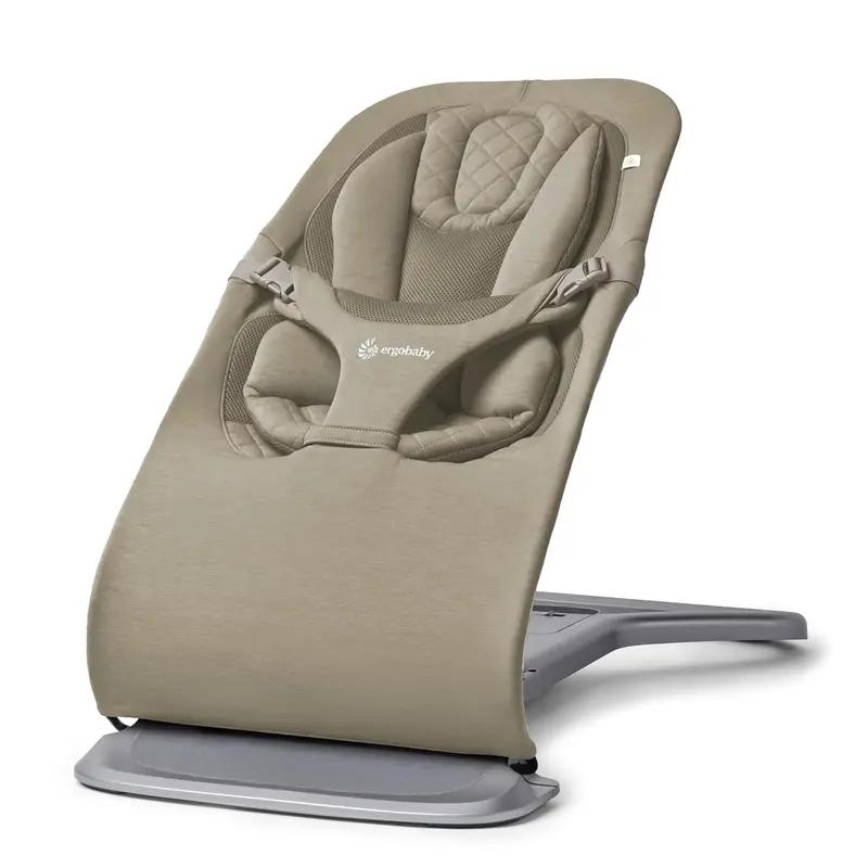 Ergobaby 3-in-1 Evolve Babyschaukel, ergonomische Babywippe für Neugeborene ab Geburt bis zum Kleinkindalter, mit Neugeboreneneinsatz (2,5 kg – 13,2 kg), Creme