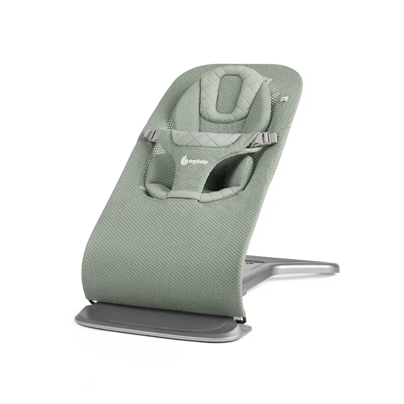 Ergobaby 3-in-1 Evolve Babyschaukel, ergonomische Babywippe für Neugeborene ab Geburt bis zum Kleinkindalter, mit Neugeboreneneinsatz (2,5 kg – 13,2 kg), Creme