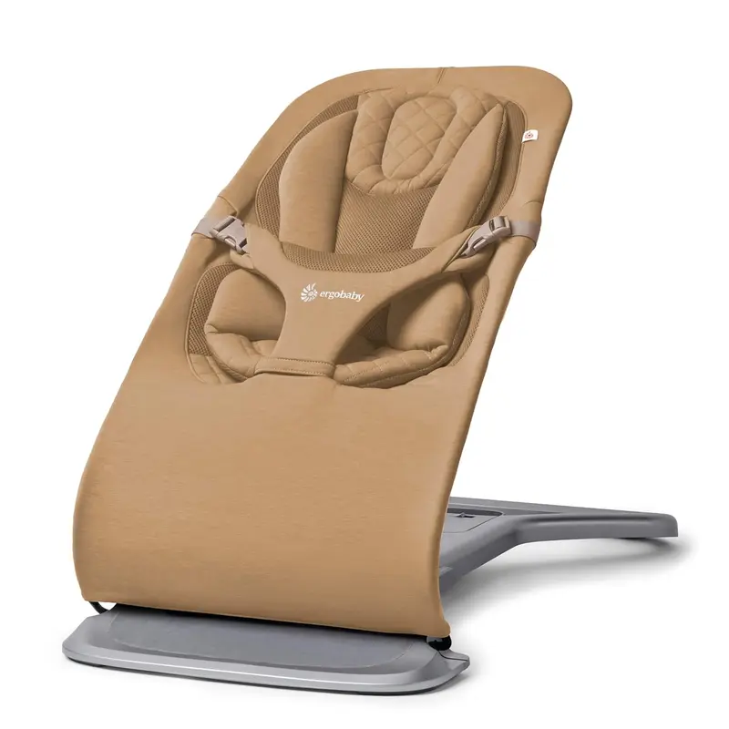 Ergobaby 3-in-1 Evolve Babyschaukel, ergonomische Babywippe für Neugeborene ab Geburt bis zum Kleinkindalter, mit Neugeboreneneinsatz (2,5 kg – 13,2 kg), Creme 2