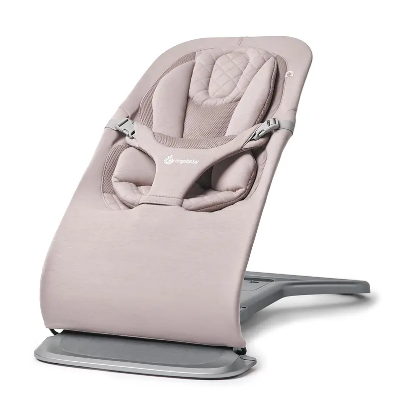Ergobaby 3-in-1 Evolve Babyschaukel, ergonomische Babywippe für Neugeborene ab Geburt bis zum Kleinkindalter, mit Neugeboreneneinsatz (2,5 kg – 13,2 kg), Creme