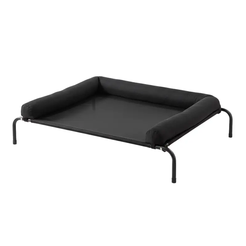 Erhöhtes Hundehimmelbett mit Netzmitte und abnehmbarem Stützkissen