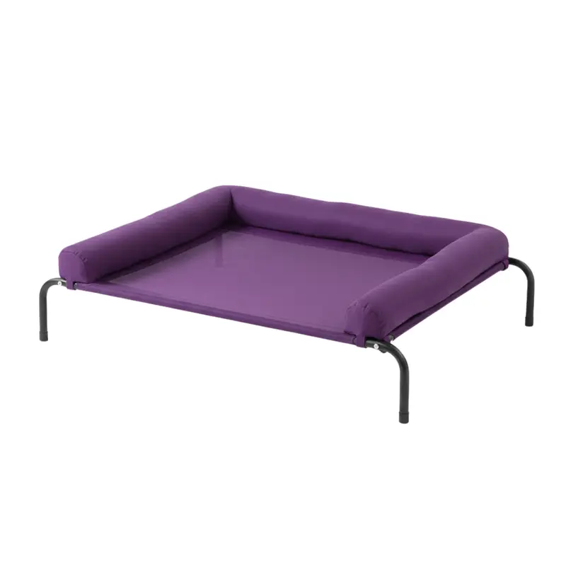 Erhöhtes Hundehimmelbett mit Netzmitte und abnehmbarem Stützkissen 4
