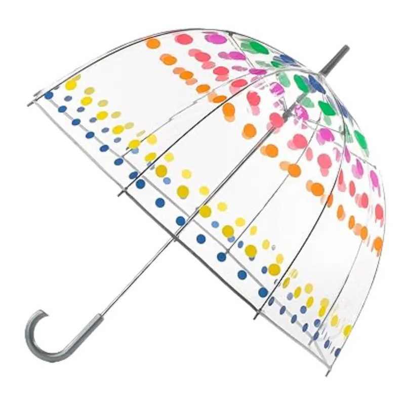 Erwachsenen-Blasenregenschirm mit durchsichtigem Kuppeldach für den Einsatz im Freien bei Regen