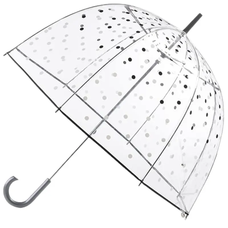 Erwachsenen-Blasenregenschirm mit durchsichtigem Kuppeldach für den Einsatz im Freien bei Regen