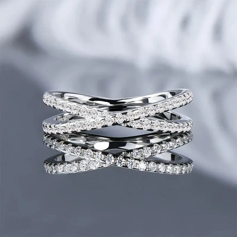 Ewigkeits-Ring mit Kreuzungsdesign 2