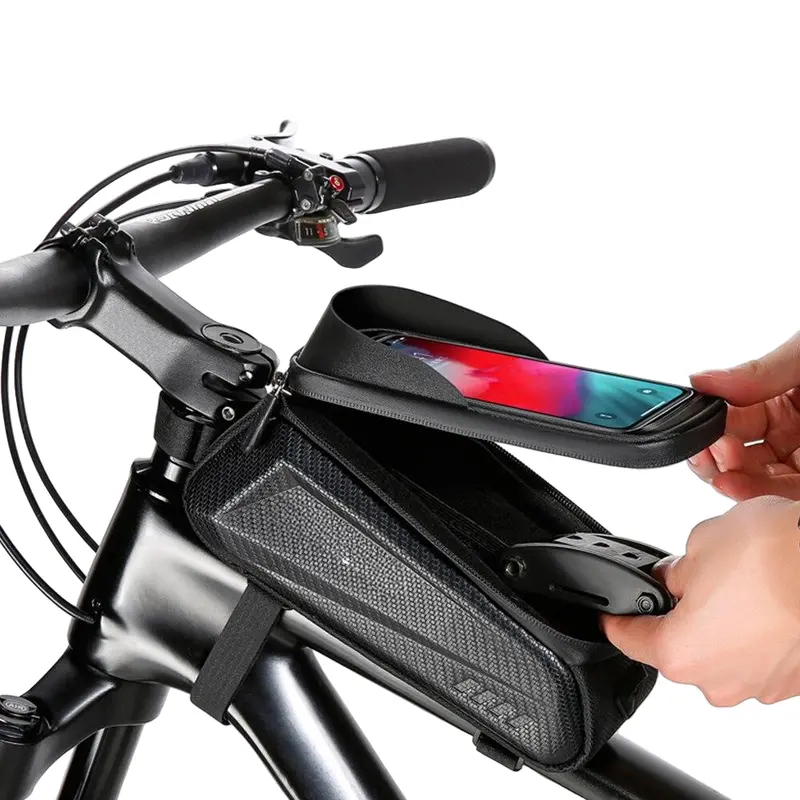 Fahrrad-Handyhalter mit Touchscreen-Abdeckung und Aufbewahrungstasche 2