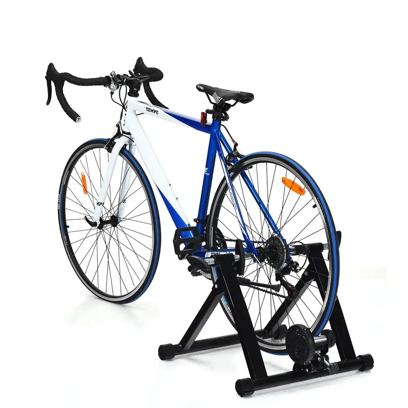 Fahrradtrainerständer, stationärer Stahl-Fahrradtrainer mit magnetischem Schwungrad
