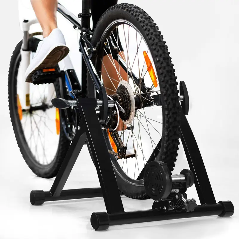 Fahrradtrainerständer, stationärer Stahl-Fahrradtrainer mit magnetischem Schwungrad