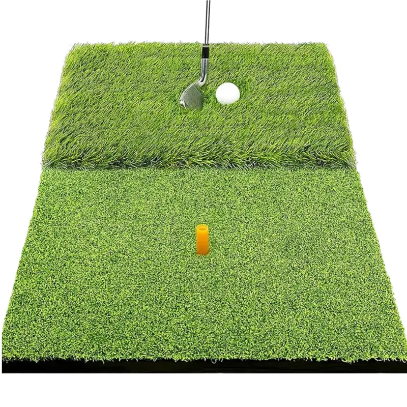 Faltbare Golf-Trainingsmatte mit Doppelrasen für Indoor- und Outdoor-Einsatz zu Hause