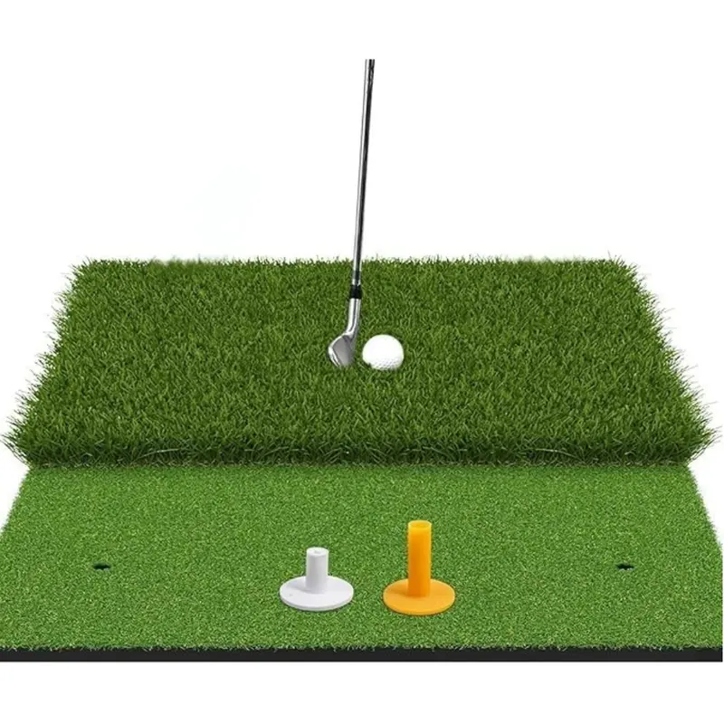 Faltbare Golf-Trainingsmatte mit Doppelrasen für Indoor- und Outdoor-Einsatz zu Hause