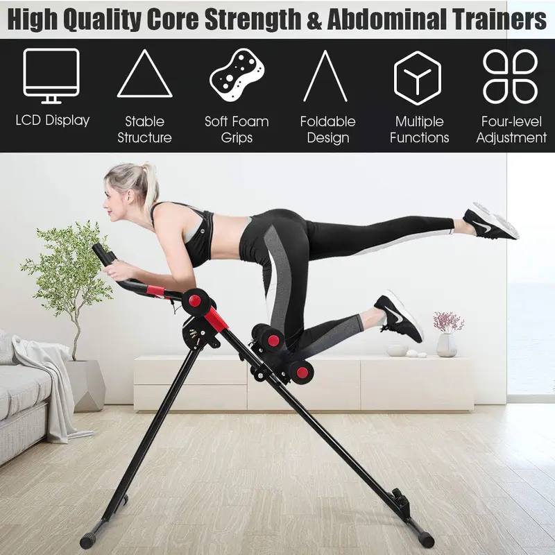 Faltbarer Bauchmuskeltrainer Ab Trainer für vertikales Training