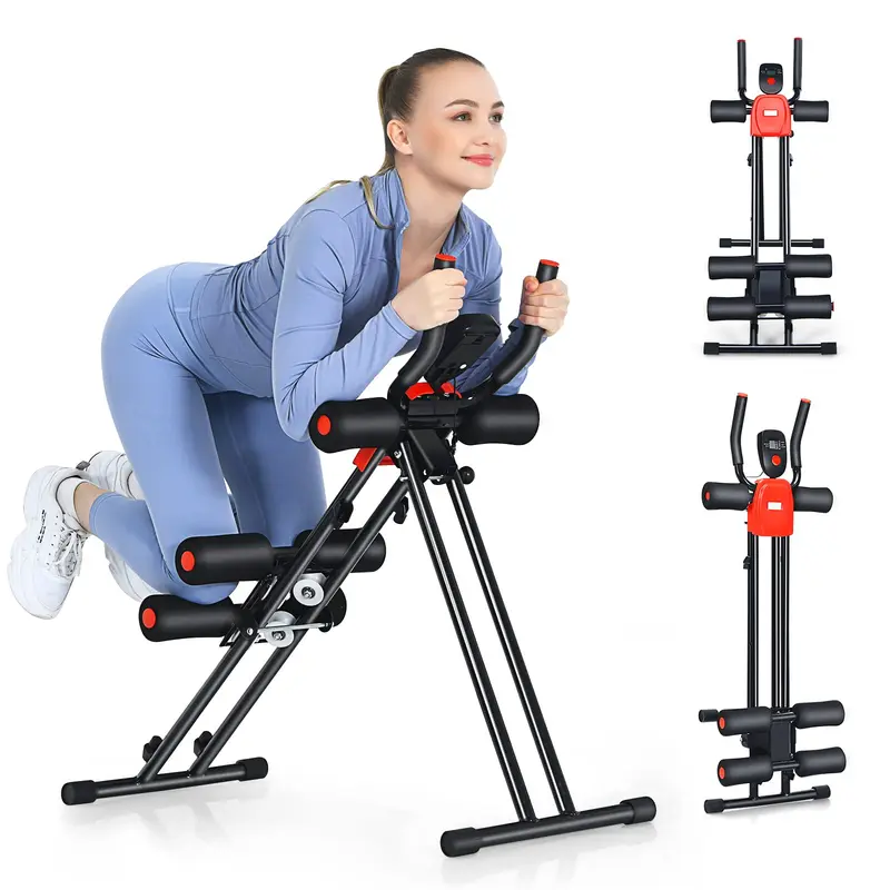 Faltbarer Core- und Bauchtrainier, AB-Trainingsgerät mit 3 einstellbaren Stufen