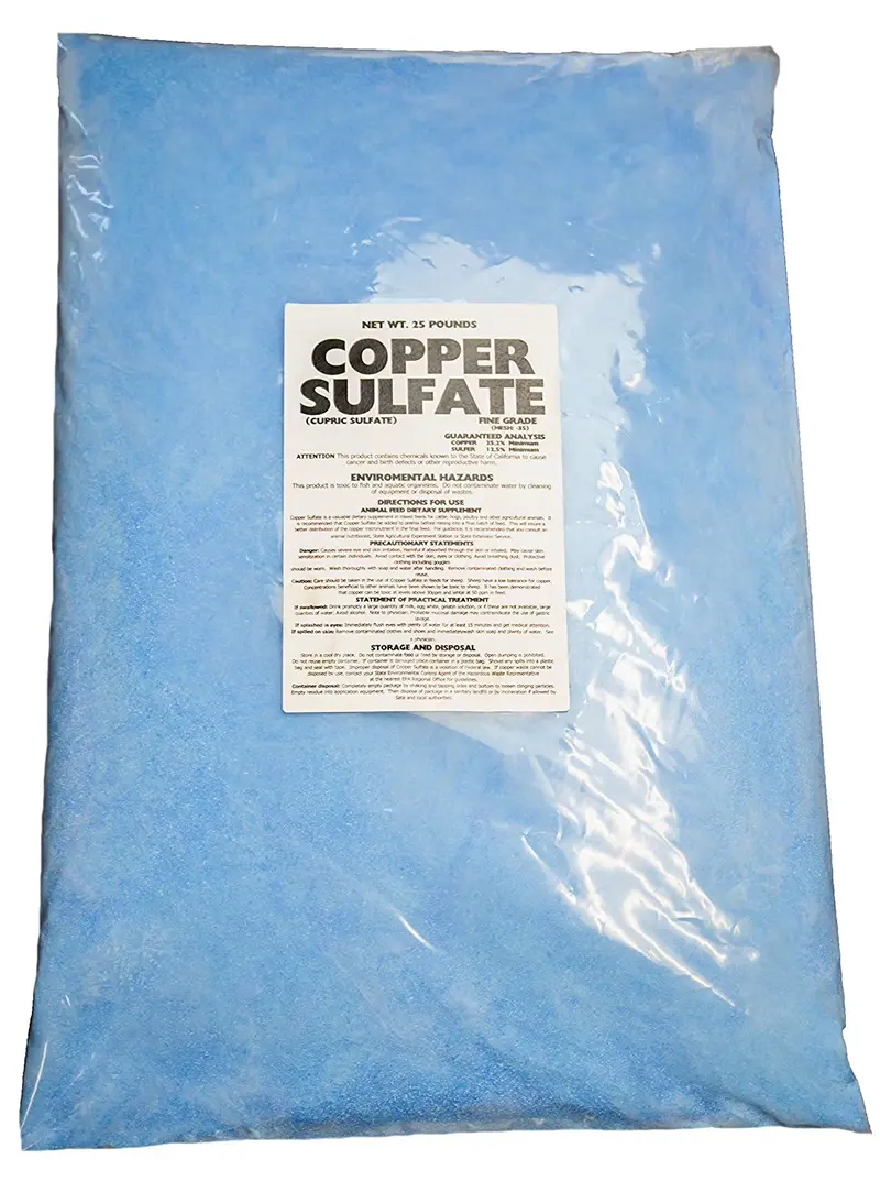 Feinkristallines Kupfersulfat – 25-lb-Beutel
