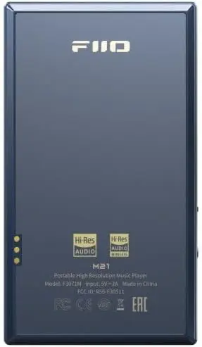 FiiO M21 Android-13-Hi-Res-Musikplayer, Snapdragon 680, Blau-Schwarz