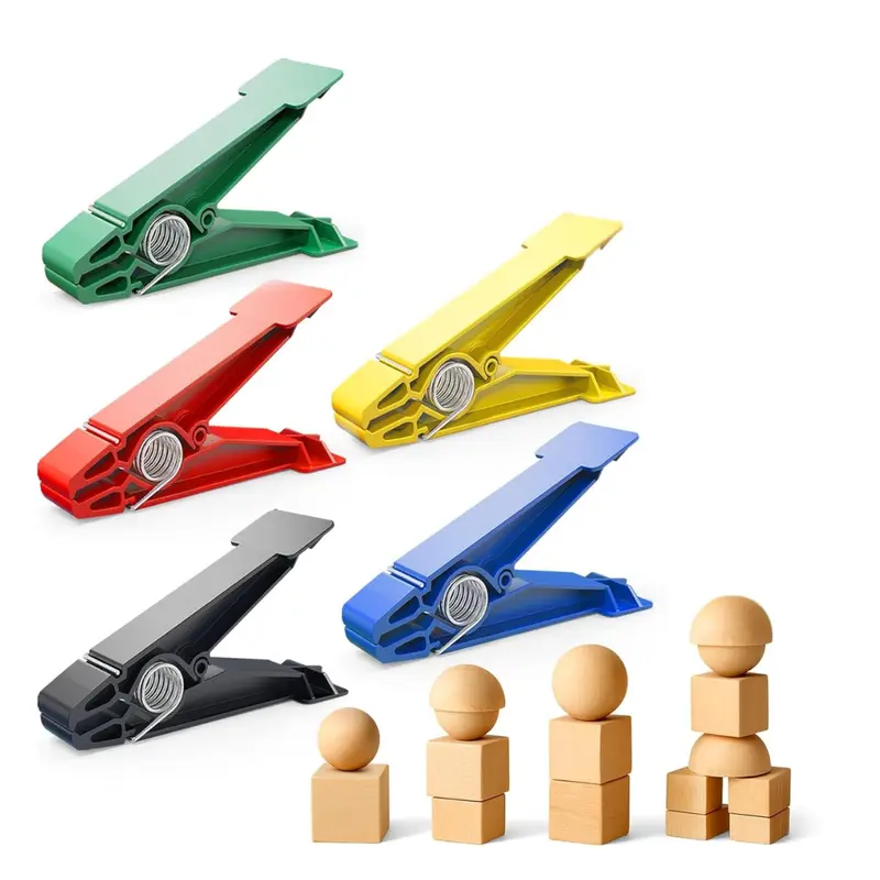 Fingertrainer-Set mit 5 Widerstandsklammern zur Griffstärke- und Geschicklichkeitsförderung