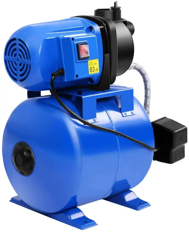 Flachbrunnenpumpe mit 1,6 PS, Drucktank, 1000 GPH-Jetpumpe für Gartenbewässerung