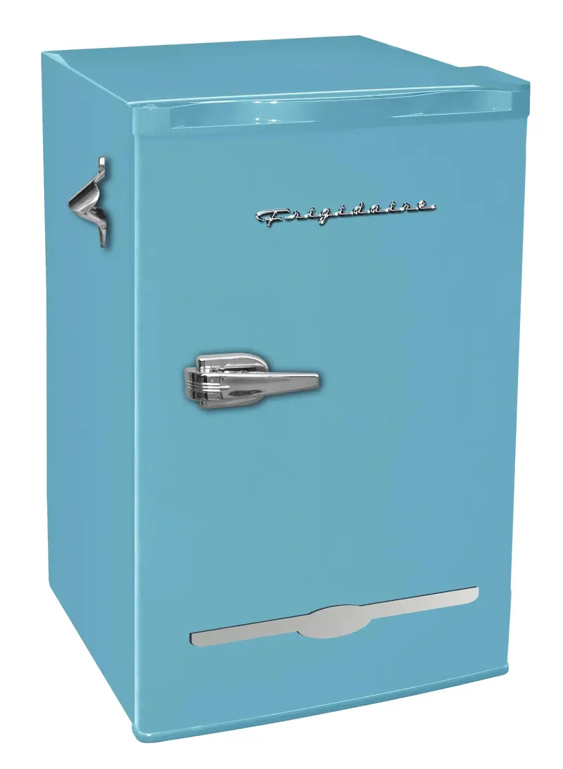 Frigidaire 3,2 cu ft Retro-Klein-Kühlschrank mit seitlichem Flaschenöffner EFR376, Blau