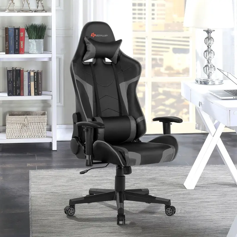 Gaming-Stuhl mit Massagefunktion, Bürostuhl für Computerspiele und Rennsimulation