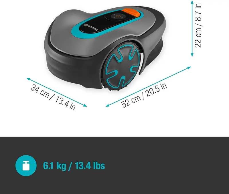 Gardena Mähroboter SILENO minimo 250 m²: intelligenter Rasenmäher mit optimaler Konnektivität, programmierbar über die Gardena Bluetooth-App, DE-Version (15201-20) 2