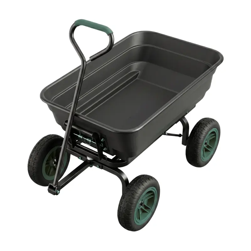 Gartenumkippwagen mit Stahlrahmen, Tragfähigkeit 272 kg 2
