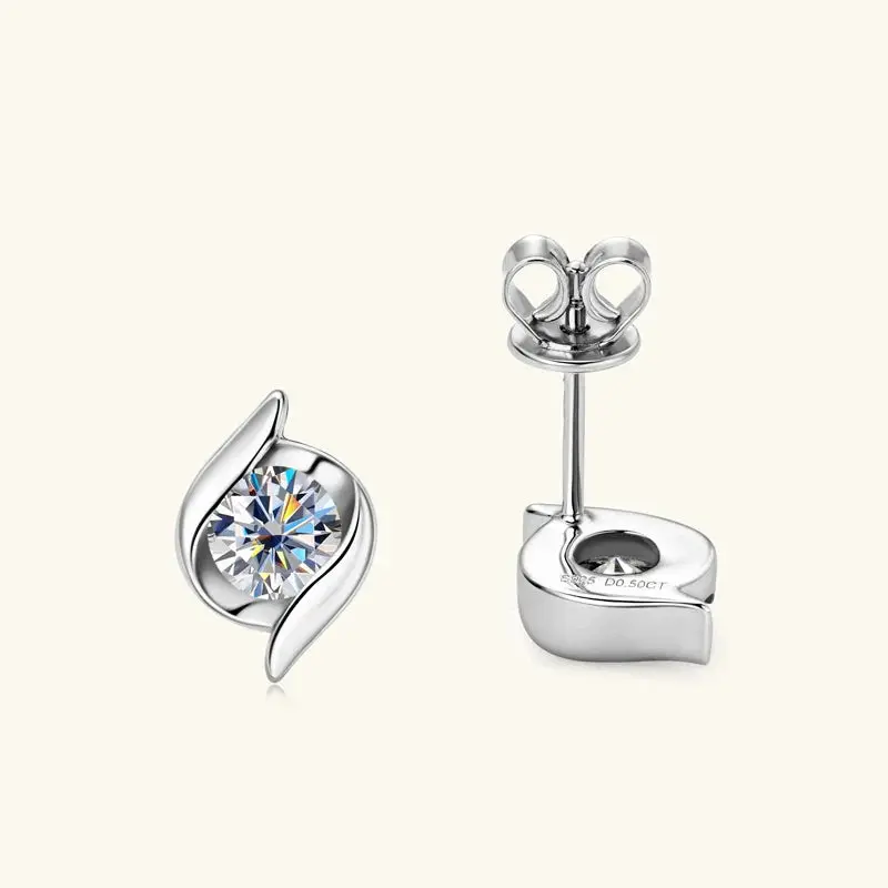 Gedrehtes Moissanit-Schmuckset