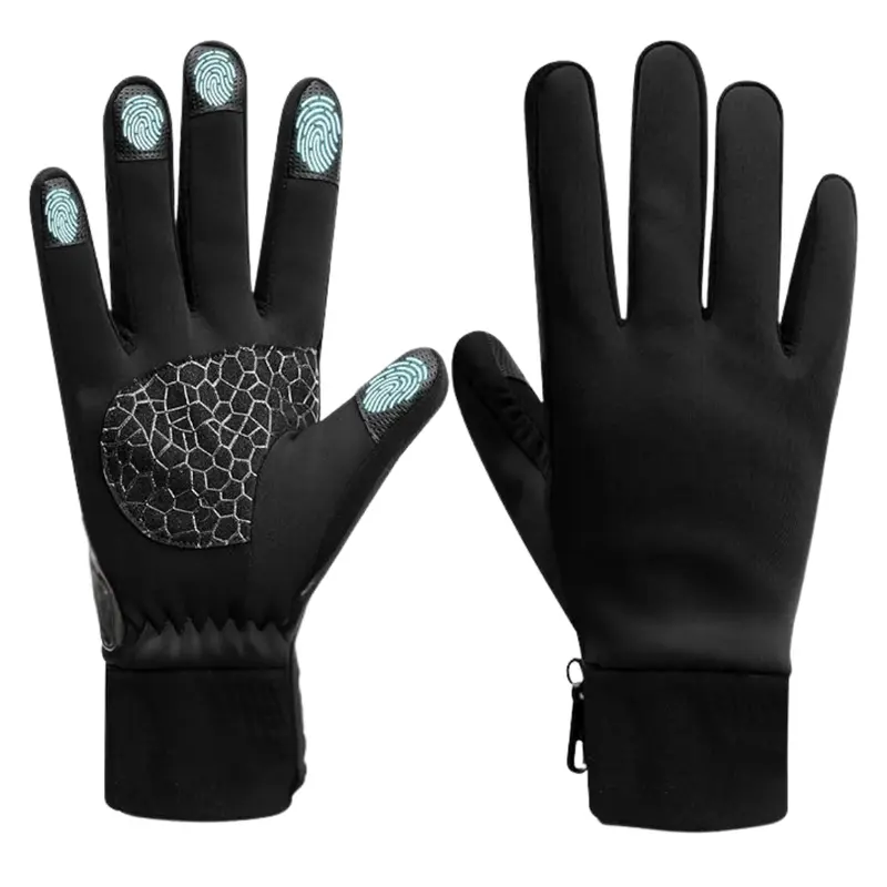 Gesteppte Winterhandschuhe mit Touchscreen-Fingerspitzen und Silikonhandfläche 6