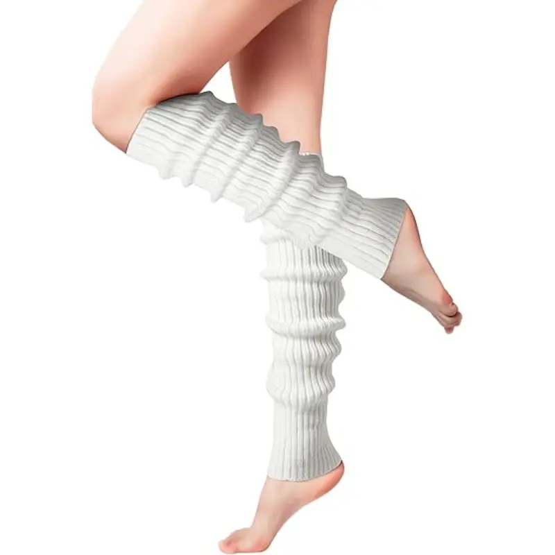 Gestrickte Beinstulpen für Frauen – 80er-Jahre-Party, Tanz, Yoga & Fashion-Zubehör
