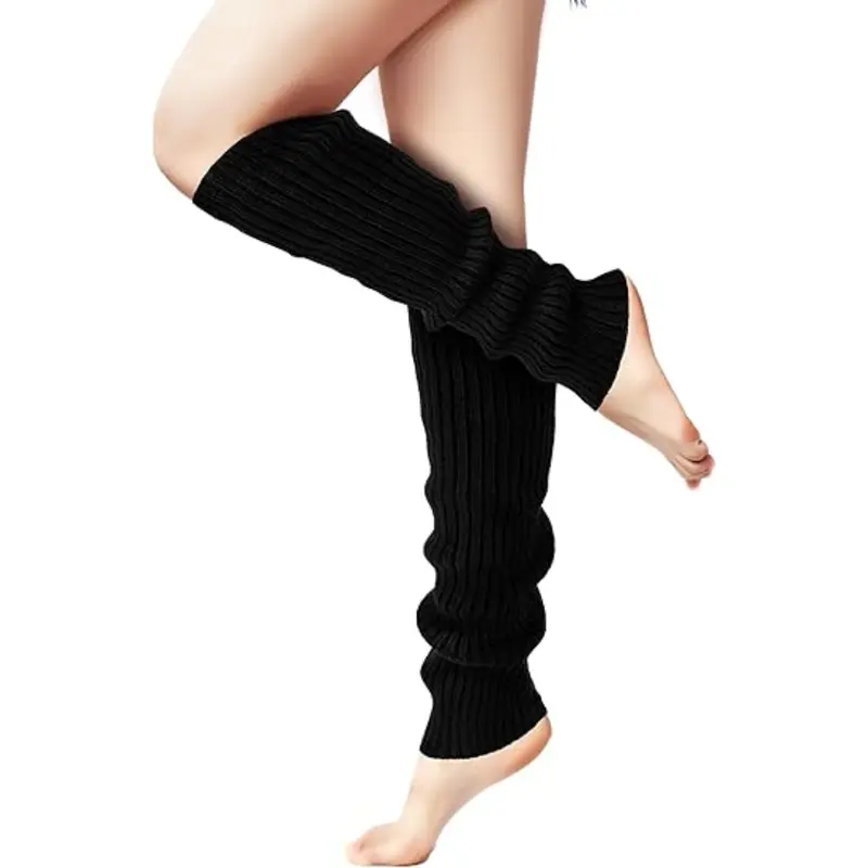 Gestrickte Beinstulpen für Frauen – 80er-Jahre-Party, Tanz, Yoga & Fashion-Zubehör