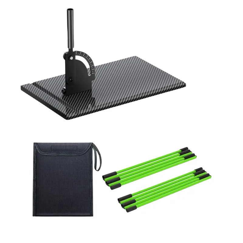 Golf-Alignment-Set mit Winkelhalter, zwei Stäben und Transporttasche 2