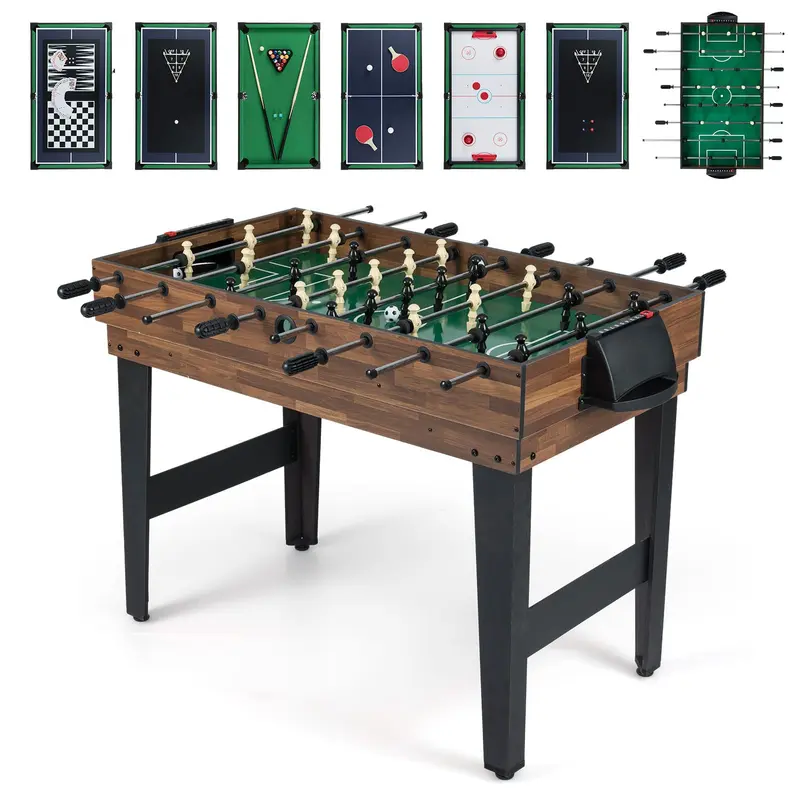 Goplus 10-in-1-Kombinations-Multi-Spiel-Tisch für gemütliche Spieleabende