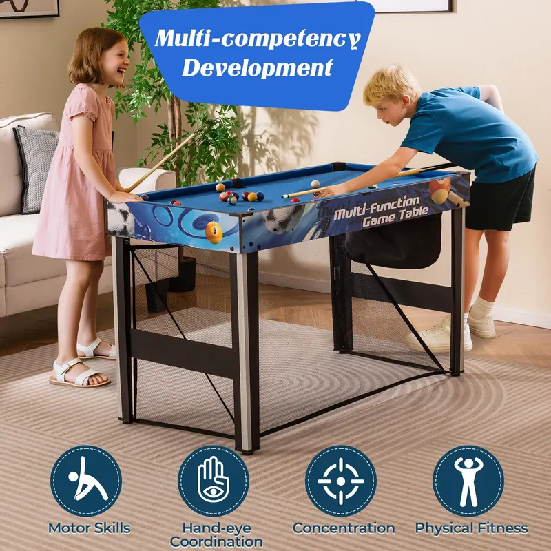Goplus 10-in-1-Multi-Spiel-Tisch | 48"-Kombi-Spiel-Tisch für Spielzimmer, Partys und Familienabende