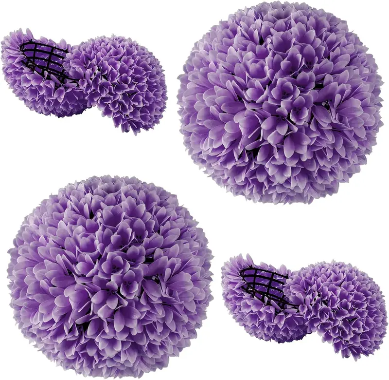 GoPlus 11-Zoll-Topiary-Kugeln, künstlich, für den Außenbereich – Set aus 2 Stück, künstliche Buchsbaumkugel, künstliche Pflanzenkugel