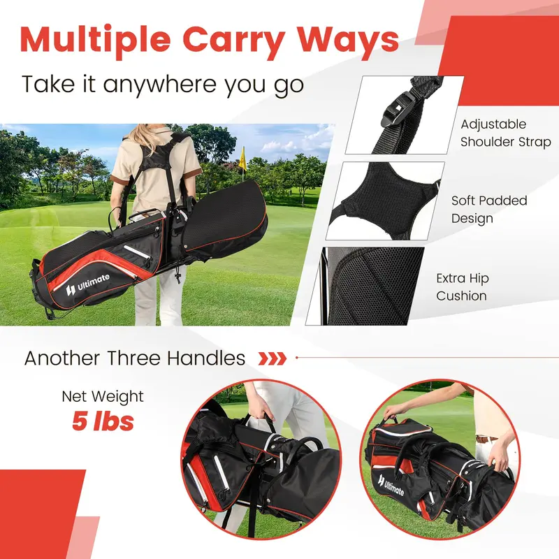GoPlus 14-Fach-Top-Teiler-Golf-Standtasche