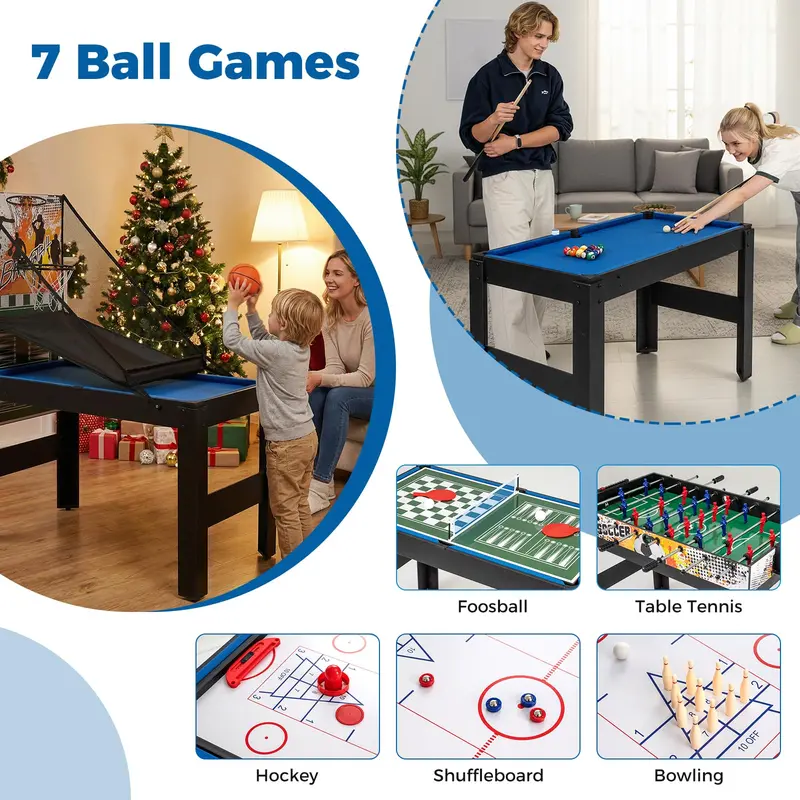 Goplus 14-in-1-Multi-Spiel-Tisch – Geschenk für Erwachsene für Heim-Arcade und Spielzimmer 2