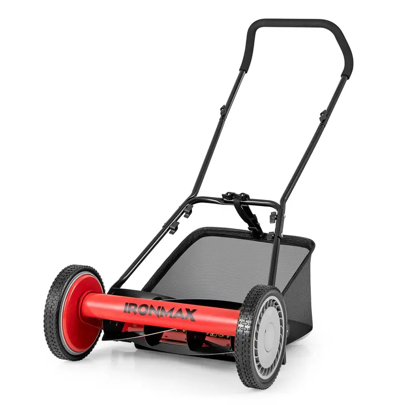 Goplus 16-Zoll-Handrasenmäher für Rasen und Garten