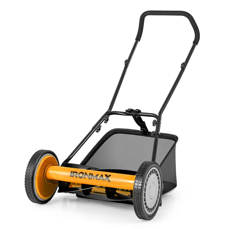 Goplus 16-Zoll-Handrasenmäher für Rasen und Garten
