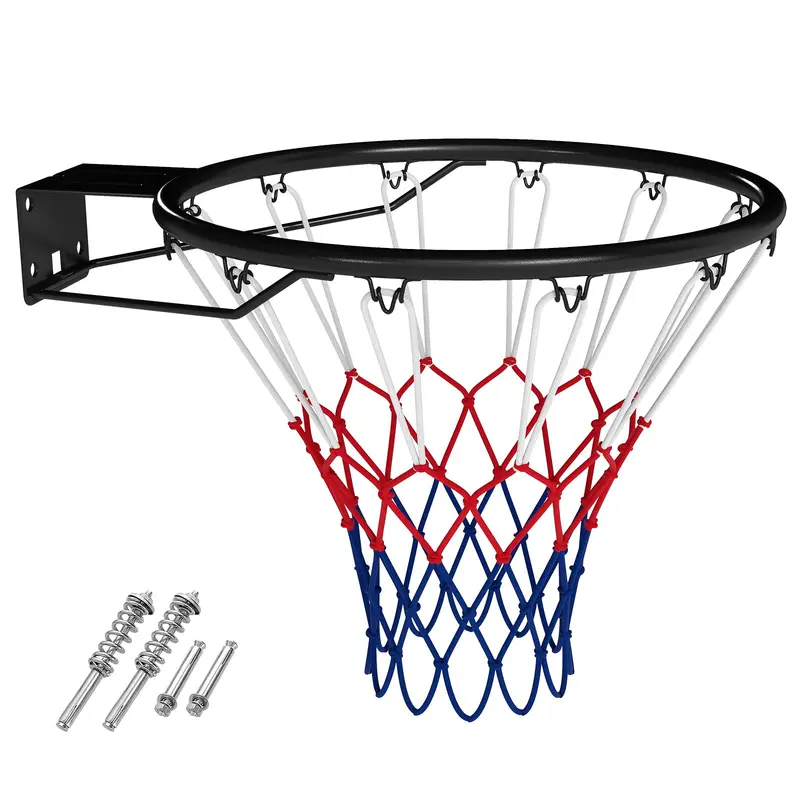 Goplus 18" Ersatz-Basketballkorb mit Allwetter-Netz und Doppelfeder