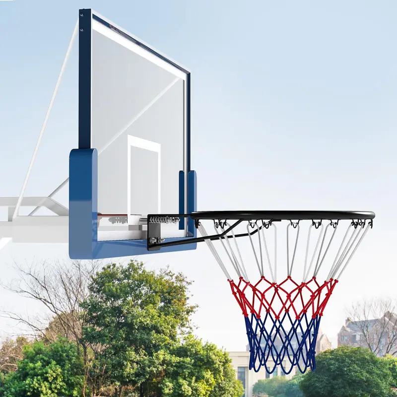 Goplus 18" Ersatz-Basketballkorb mit Allwetter-Netz und Doppelfeder
