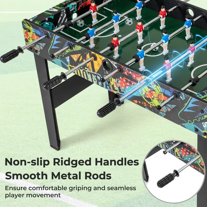 Goplus 2-in-1-Fußballtisch mit abnehmbaren Beinen für Tischmontage – ideal für Wohnzimmer, Büro, Bar oder Spielzimmer