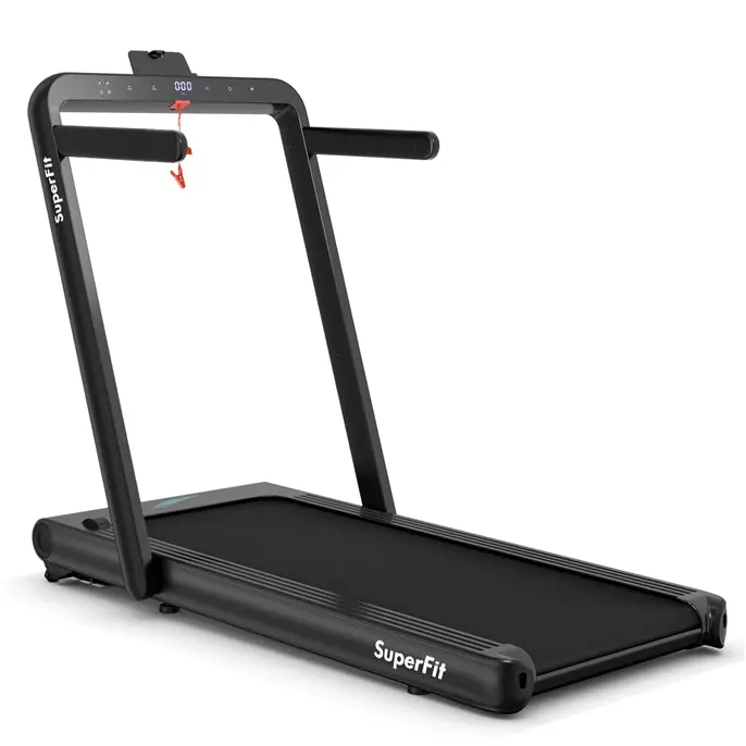 Goplus 2-in-1-Klapp-Laufband, 4,75-PS-Superfit-Untertisch-Elektrolaufband mit APP-Steuerung
