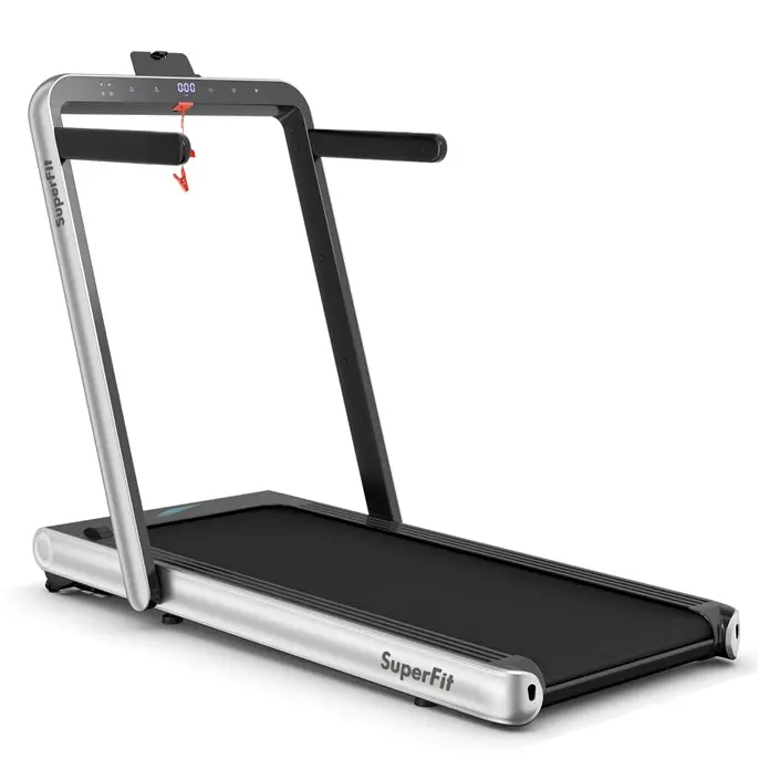 Goplus 2-in-1-Klapp-Laufband, 4,75-PS-Superfit-Untertisch-Elektrolaufband mit APP-Steuerung