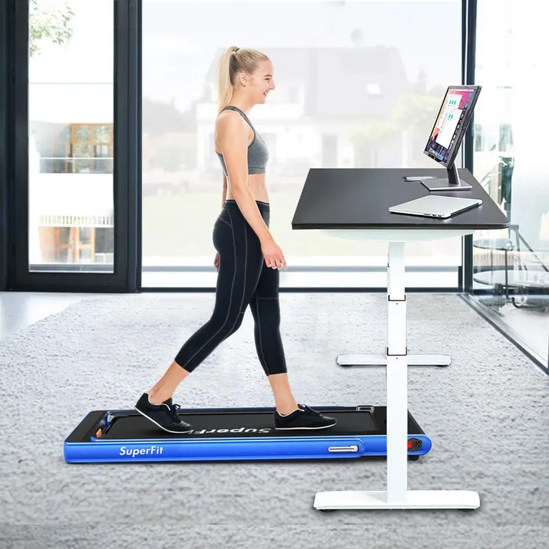Goplus 2-in-1-Laufband für den Schreibtisch, 2,25-PS-Superfit-Klapp-Laufband für Homeoffice mit intelligenter App 1