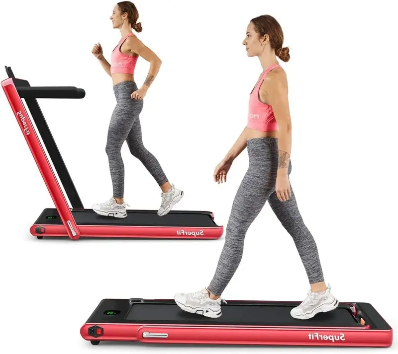 Goplus 2-in-1-Laufband für den Schreibtisch, 2,25-PS-Superfit-Klapp-Laufband für Homeoffice mit intelligenter App