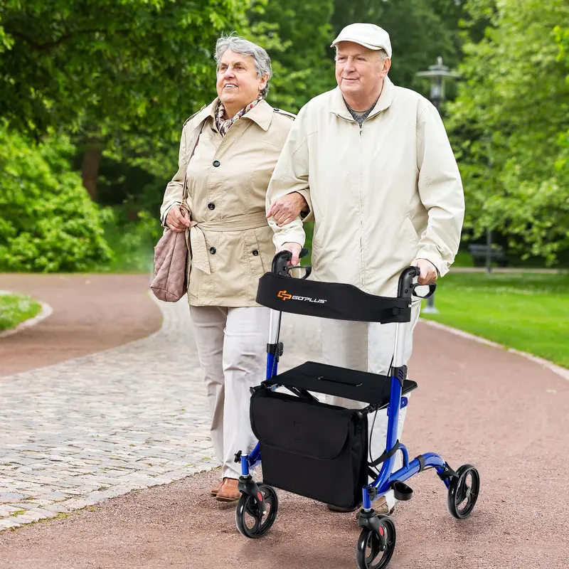 Goplus 2-in-1-Rollator für Senioren mit Sitz 2