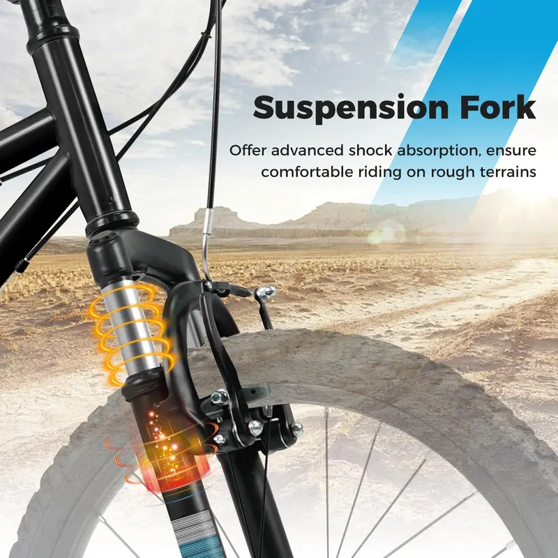 Goplus 20-/24-Zoll-Mountainbike für Kinder mit 6-Gang-Antrieb und Federungsgabel
