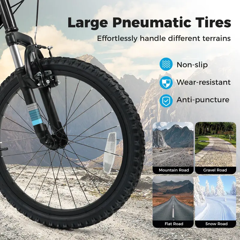 Goplus 20-/24-Zoll-Mountainbike für Kinder mit 6-Gang-Antrieb und Federungsgabel