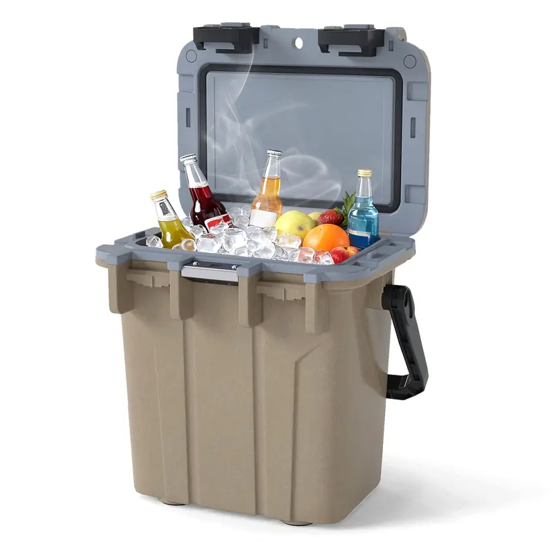 Goplus 21 QT ultraleichter, spritzgegossener Kühler mit Griffen und Flaschenöffner